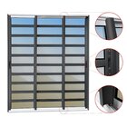 Porta De Correr Com Travessas 3 Folhas Moveis Sequenciais 210