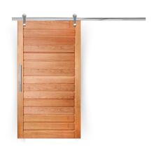 Porta De Correr Completa Ad01 70x210cm Em Madeira Maciça Taua