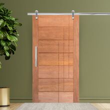 Porta De Correr Completa Bbb 3 Frisos 72x210cm Em Madeira Mac