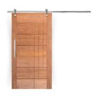 Porta De Correr Completa Bbb 3 Frisos Em Madeira Maciça Cedro