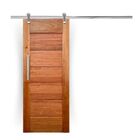 Porta De Correr Completa Bbb 60x210cm Em Madeira Maciça Cedro