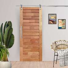 Porta De Correr Completa Comercial Em Madeira Maciça Cedro Ar