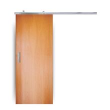 Porta De Correr Completa Lisa Em Madeira Semi Sólida 210x80 C