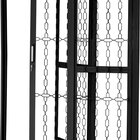 Porta De Correr De Aço 215x160cm Pantografica Grade Elo Ideal