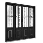 Porta De Correr De Aço Com Postigo 213 X 200 X 13 Cm Preto 4