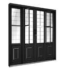 Porta De Correr De Aço Com Postigo 213 X 200 X 13 Cm Preto 4