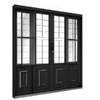 Porta De Correr De Aço Com Postigo 213 X 200 X 13 Cm Preto 4