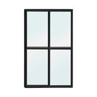 Porta De Correr De Aluminio 210x120cm 2 Folhas Moveis E 1 Fol