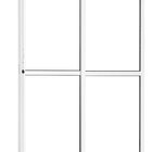 Porta De Correr De Aluminio 210x160cm 2 Folhas Moveis E 1 Fol