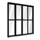 Porta De Correr De Alumínio Com Travessa 213 X 200 X 12 Cm Pr