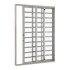 Porta De Correr Divisão Horizontal Alumínio 216 X 160 X 12,5