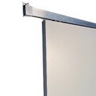 Porta De Correr Dupla Branco Prime 210x180 Kit Aluminio