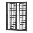 Porta De Correr Em Aço Primer C/ Postigo 215x160x14 Cm 2 Folh