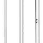 Porta De Correr Em Alumínio 02 Folhas Vidros Temperados Branc