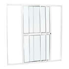 Porta De Correr Em Alumínio Branco 210x200x10 Cm 3 Folhas Móv