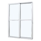 Porta De Correr Em Alumínio Branco Caribe Max 215x120x11,8cm