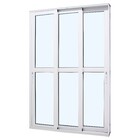 Porta De Correr Em Alumínio Branco Caribe Max 215x150x11,8cm