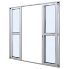 Porta De Correr Em Alumínio Branco Perfecta Max 210x200x9,3cm