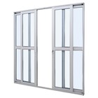 Porta De Correr Em Alumínio Branco Perfecta Max 210x200x9,3cm