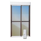 Porta De Correr Em Alumínio Com Persiana Motorizada 2 Folhas