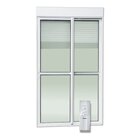 Porta De Correr Em Alumínio Com Persiana Motorizada 2 Folhas