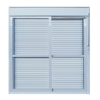 Porta Montada de Correr Integrada Manual Metal Alumínio 2 Folhas Sob Medida OGB Esquadrias