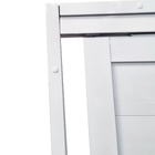 Porta de Correr Lambri 1 Folha Suspensa em Alumínio Pintado Branco com Fechadura 2,10x0,86m Linha Home 3A Alumínio