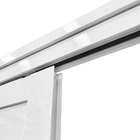 Porta de Correr Lambri 1 Folha Suspensa em Alumínio Pintado Branco com Fechadura 2,10x0,86m Linha Home 3A Alumínio