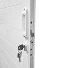 Porta de Correr Lambri 1 Folha Suspensa em Alumínio Pintado Branco com Fechadura 2,10x0,86m Linha Home 3A Alumínio