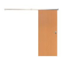 Porta De Correr Lisa 210x100 C Kit Aluminio