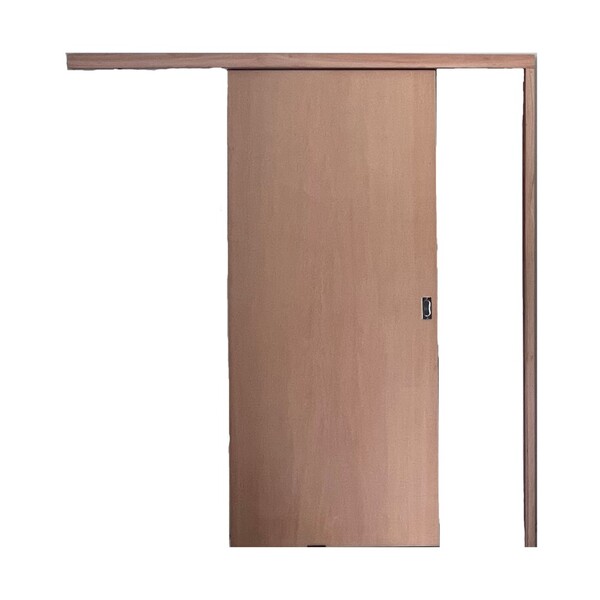 Porta De Correr Lisa C/ Kit 210x100 Completa