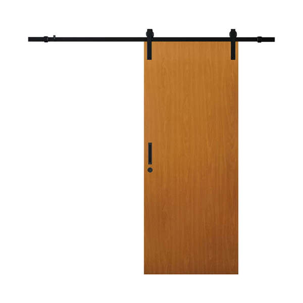 Porta De Correr Lisa Em Madeira Semi Sólida Com Trilho De Alu