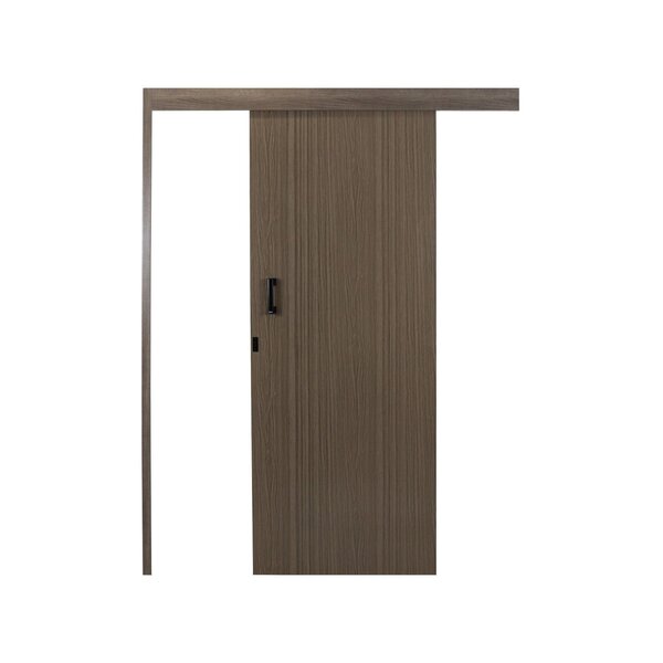 Porta De Correr Madeira 215x80cm Sobrepor Reversível Melamíni