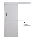 Porta De Correr Madeira 215x80cm Sobrepor Reversível Melamíni