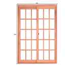 Porta De Correr Madeira 216cmx160cmx12cm Pe621 Esel Natural