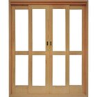 Porta De Correr Madeira 4 Folhas Madersilva 2,15mx1,60mx14cm