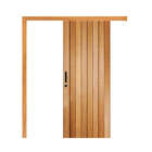 Porta De Correr Mexicana Em Madeira Maciça Tauari Com Moldura