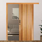 Porta De Correr Mexicana Em Madeira Maciça Tauari Com Moldura