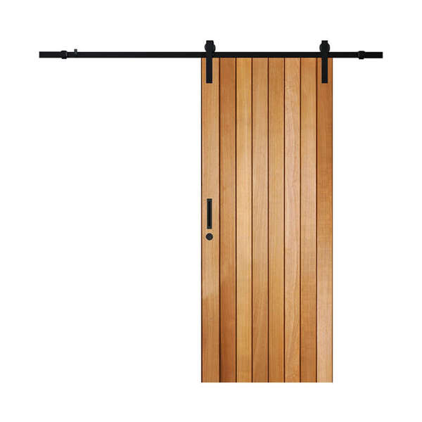 Porta De Correr Mexicana Em Madeira Maciça Tauari Com Trilho