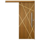 Porta De Correr Padrão Imbuia Agatha Trilho Embutir Puxador B