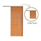 Porta De Correr Padrão Imbuia Belissima 6 Trilho Vision Puxad