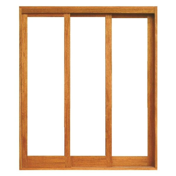Porta De Correr Panorâmica 3 Folhas Reta - Madeira Maciça - A
