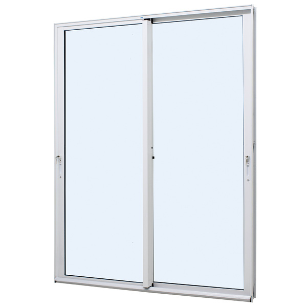 Porta De Correr Panorâmica Em Alumínio Branco Caribe Max 215x