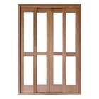 Porta De Correr Panorâmico 4 Folhas Cedro Arana 215cmx160cmx1