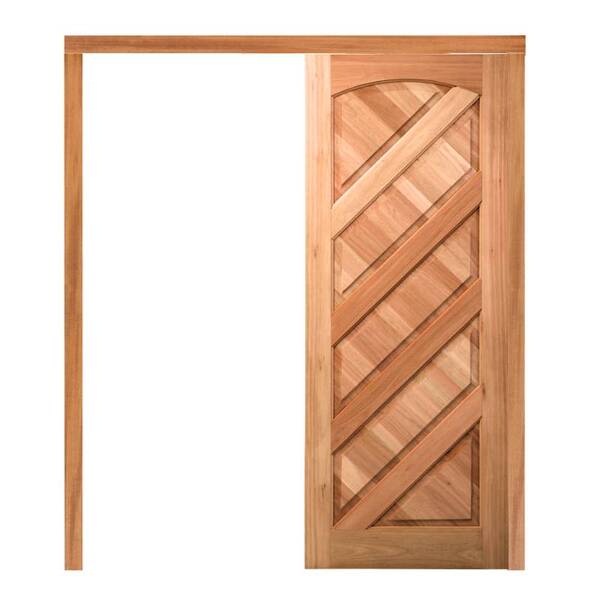 Porta De Correr Pm06 Magna Em Madeira Maciça Eucalipto Cruzei