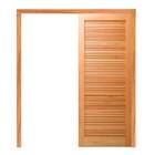 Porta De Correr Pm09 Veneziana Em Madeira Maciça Eucalipto Cr