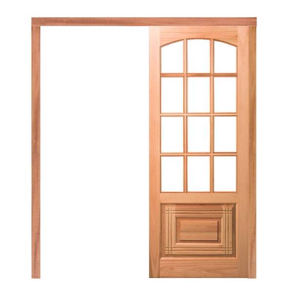 Porta De Correr Pm112 Nipônica Em Madeira Maciça Eucalipto Cr
