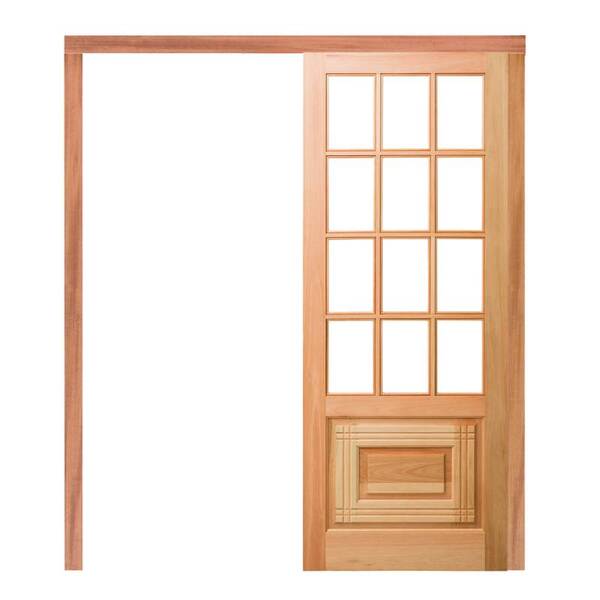 Porta De Correr Pm11 Oriental Em Madeira Maciça Eucalipto Cru