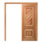 Porta De Correr Pm18 Advanced Em Madeira Maciça Eucalipto Cru