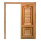 Porta De Correr Pm28 Master Em Madeira Maciça Eucalipto Cruze